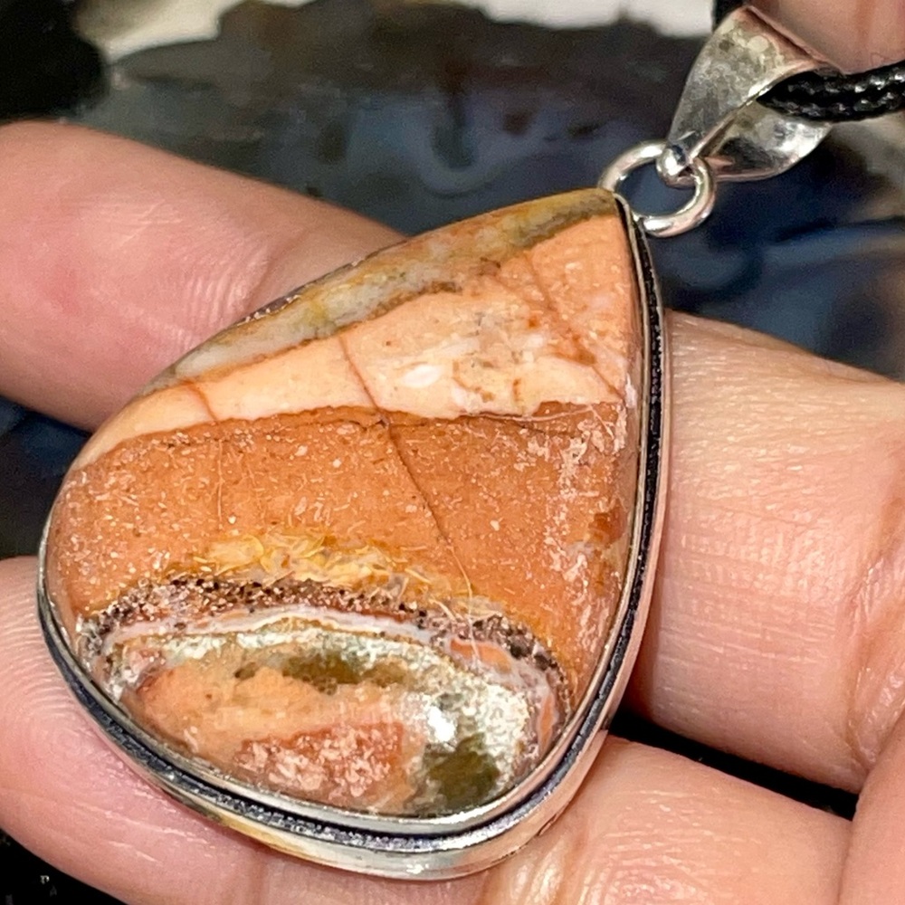 Butterfly Jasper Pendant 1 7/8”